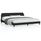 Bedframe 200x200 cm fluweel zwart