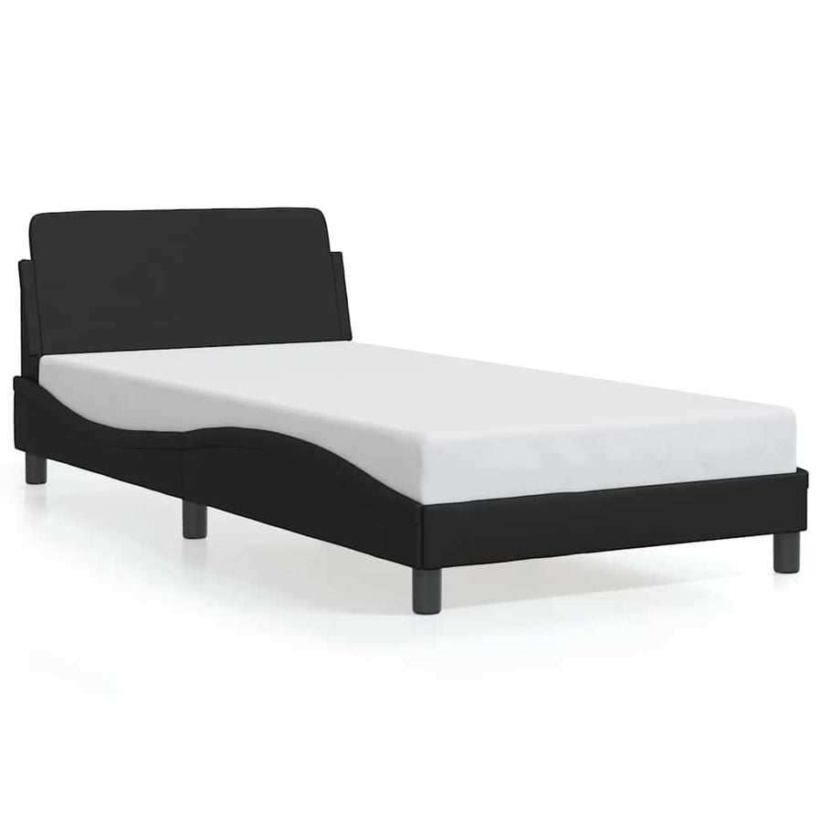 Bedframe "Dover" kunstleer zwart 100x190 cm