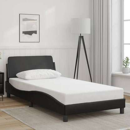 Bedframe "Dover" kunstleer zwart 100x190 cm