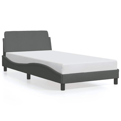 Bedframe "Dover" stof donkergrijs 100x203 cm