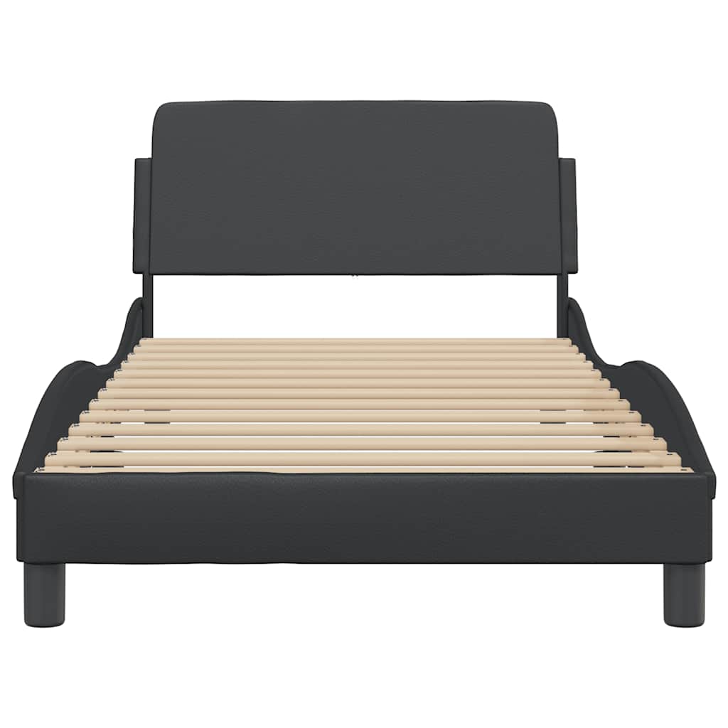 Bedframe "Dover" kunstleer zwart 100x203 cm