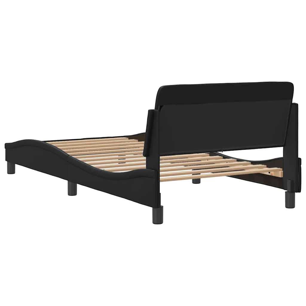 Bedframe "Dover" kunstleer zwart 100x203 cm