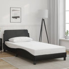 Bedframe kunstleer zwart 100x203 cm