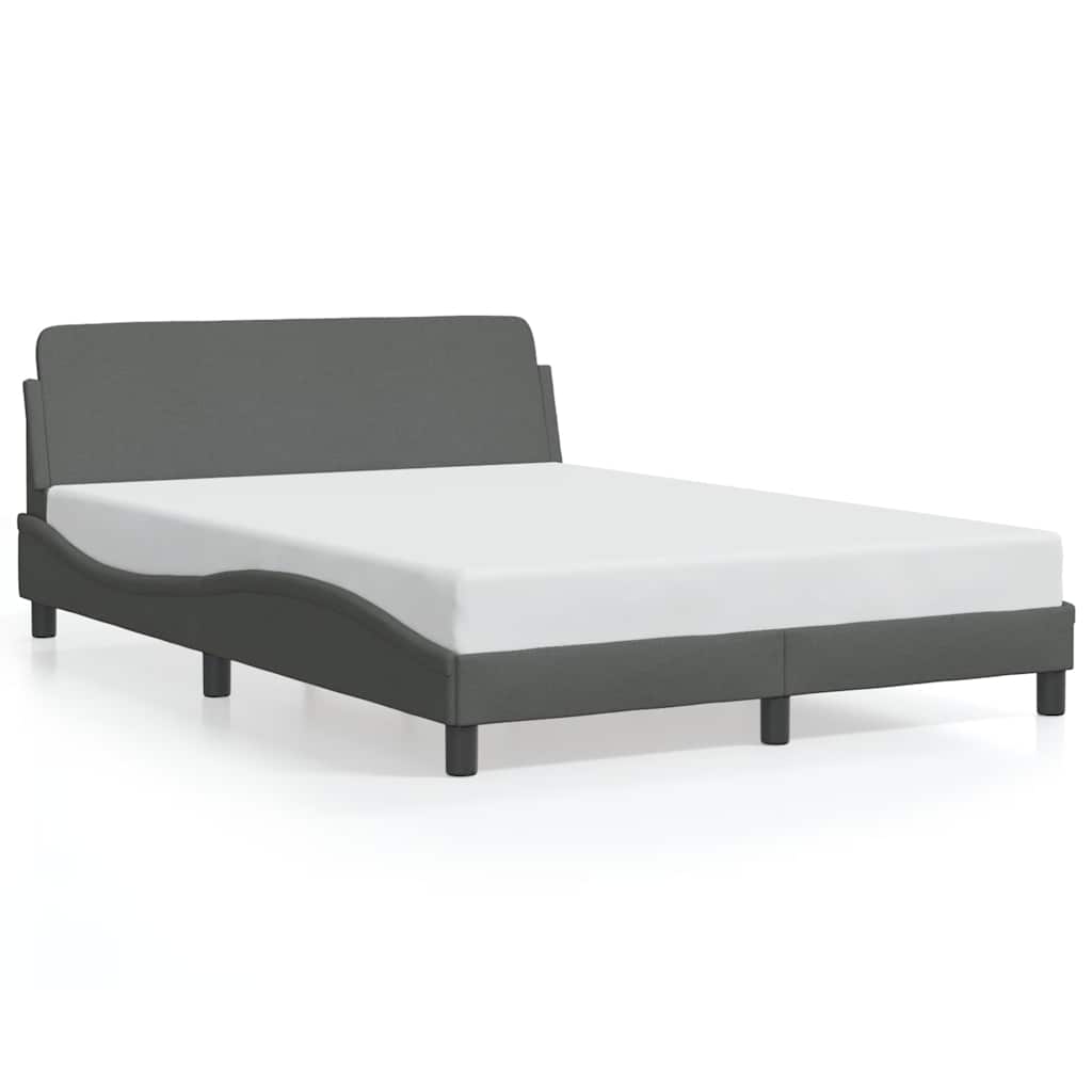 Bedframe "Dover" stof donkergrijs 137x190 cm