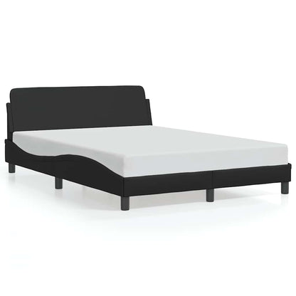 Bedframe "Dover" kunstleer zwart 137x190 cm