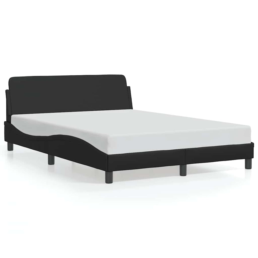 Bedframe "Dover" kunstleer zwart 137x190 cm