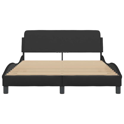Bedframe "Dover" kunstleer zwart 137x190 cm
