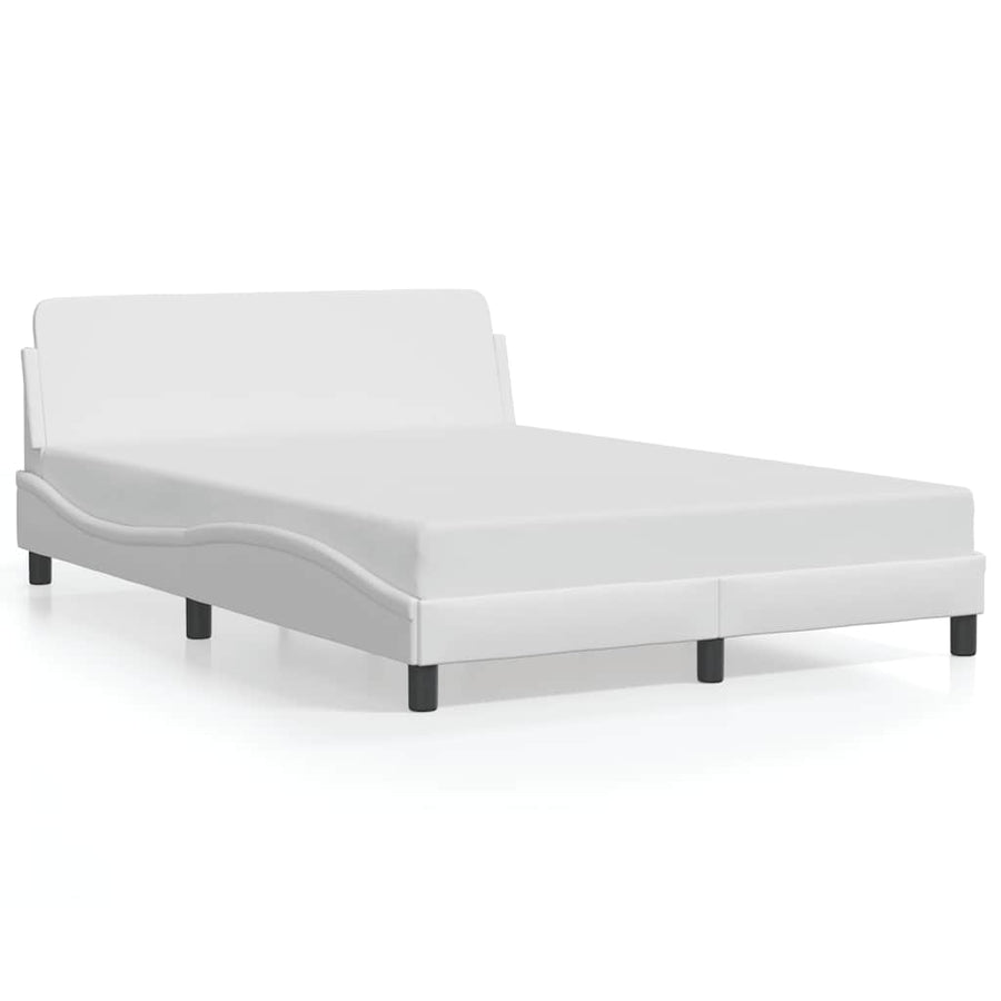 Bedframe "Dover" 137x190 cm kunstleer wit