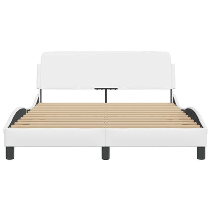 Bedframe "Dover" 137x190 cm kunstleer wit