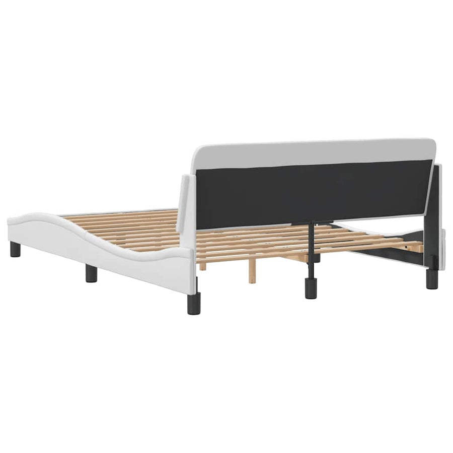 Bedframe "Dover" 137x190 cm kunstleer wit