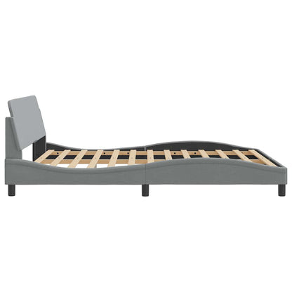 Bedframe "Dover" stof lichtgrijs 152x203 cm