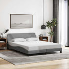 Bedframe 152x203 cm stof lichtgrijs