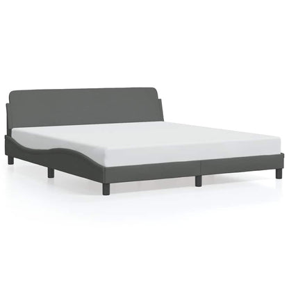 Bedframe "Dover" stof donkergrijs 152x203 cm