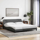 Bedframe Dover 152x203 cm donkergrijs stof
