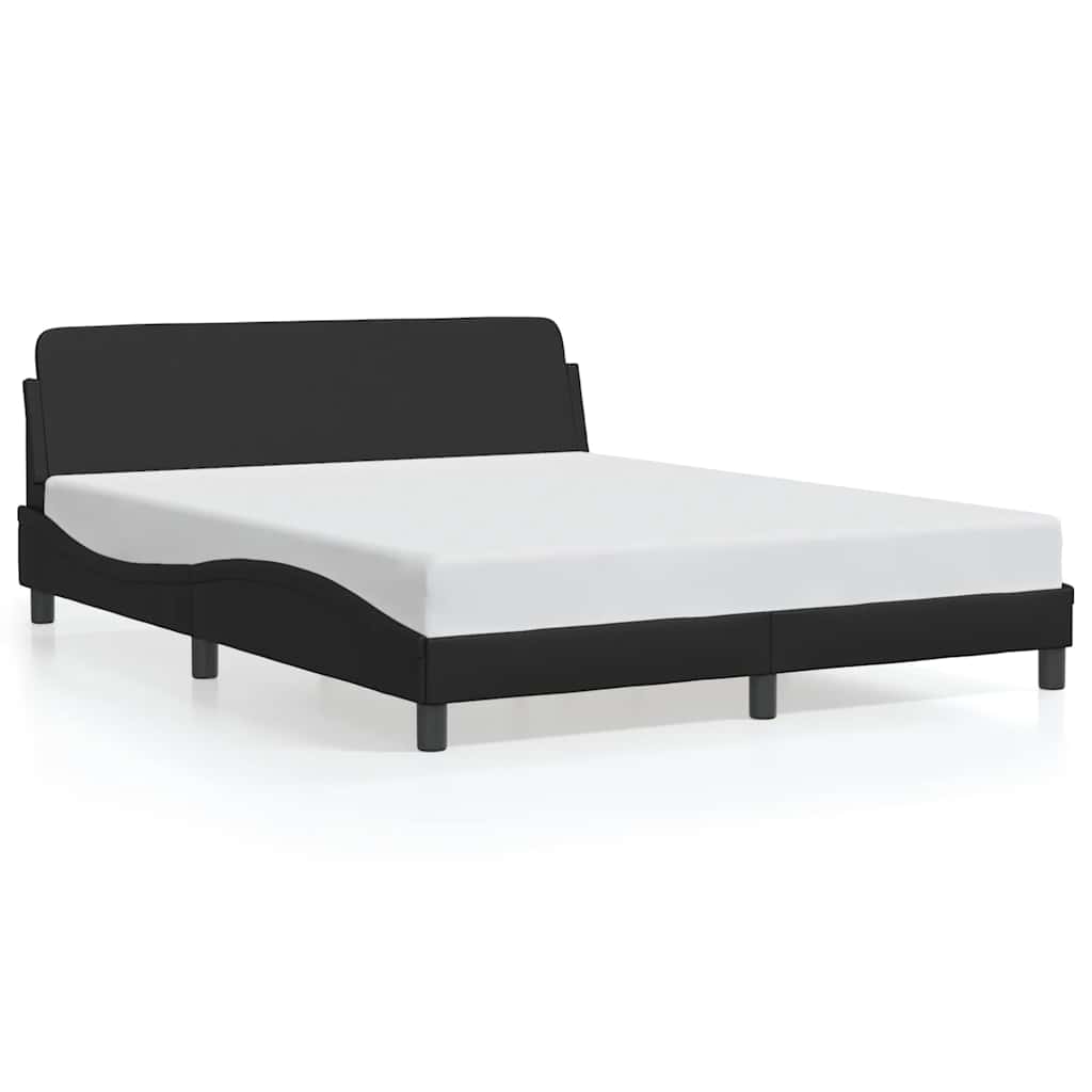 Bedframe "Dover" kunstleer zwart 152x203 cm