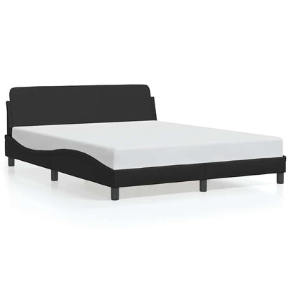 Bedframe "Dover" kunstleer zwart 152x203 cm