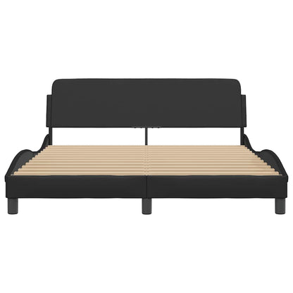Bedframe "Dover" kunstleer zwart 152x203 cm