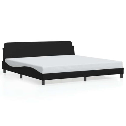 Bedframe "Dover" kunstleer zwart 193x203 cm