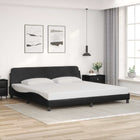 Bedframe zwart 193x203 cm kunstleer
