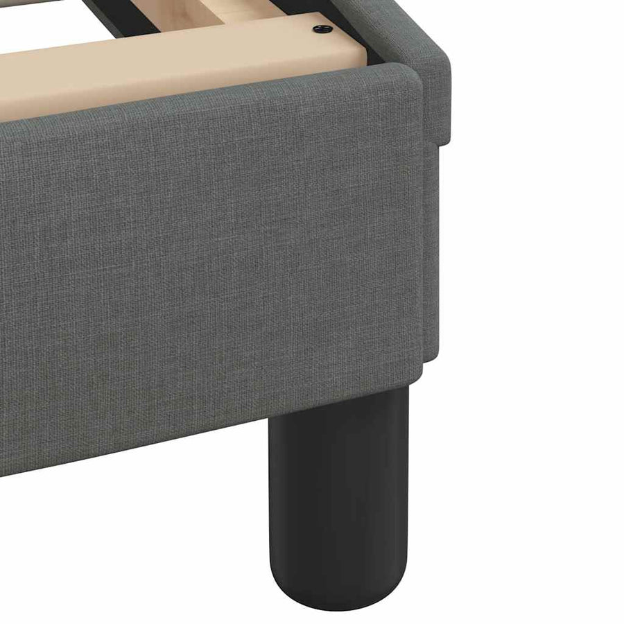 Bedframe "Dover" stof donkergrijs 183x213 cm