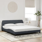 Bedframe Dover 183x213 cm donkergrijs fluweel