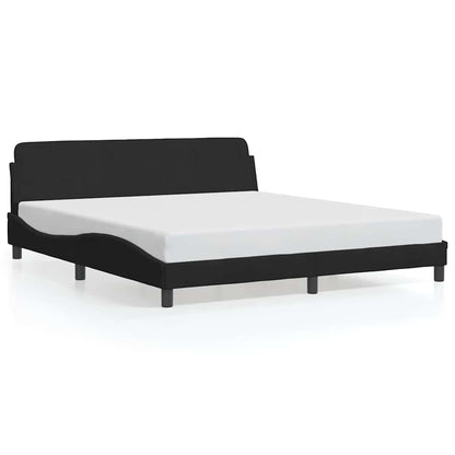 Bedframe "Dover" kunstleer zwart 183x213 cm