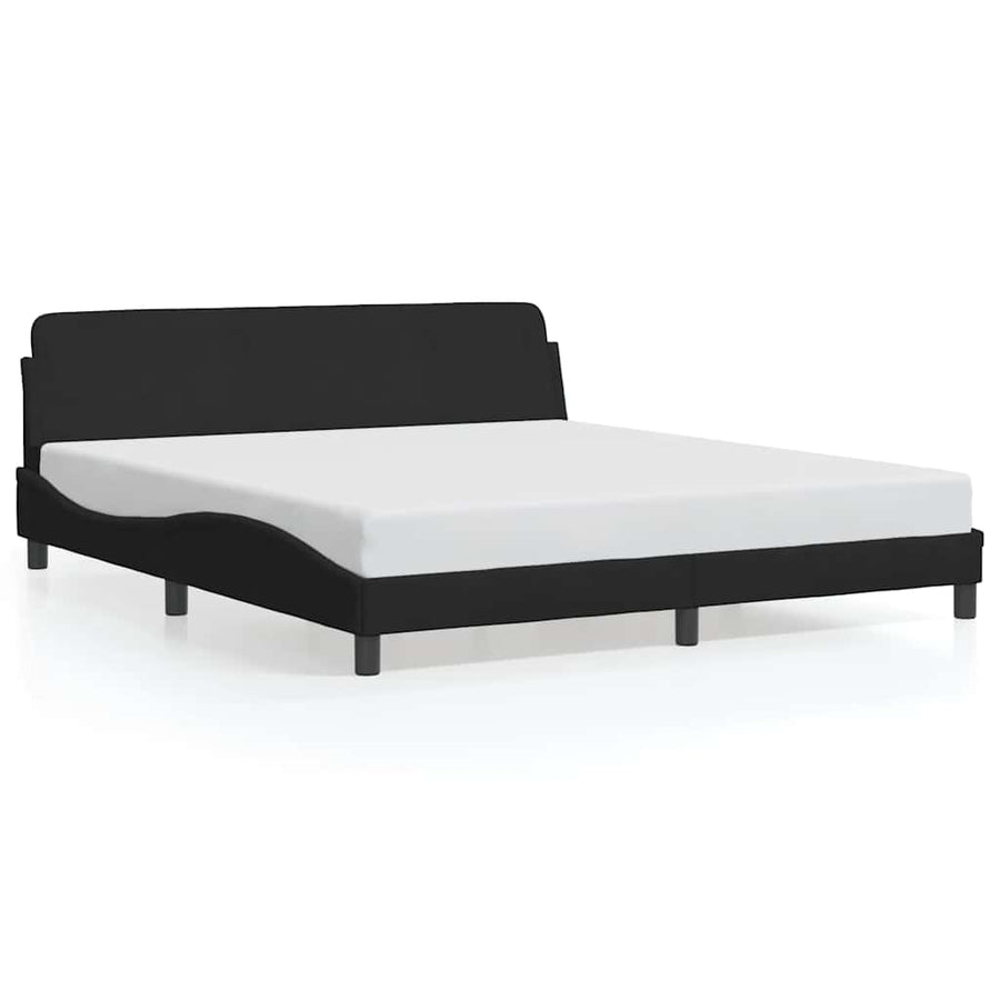 Bedframe "Dover" kunstleer zwart 183x213 cm