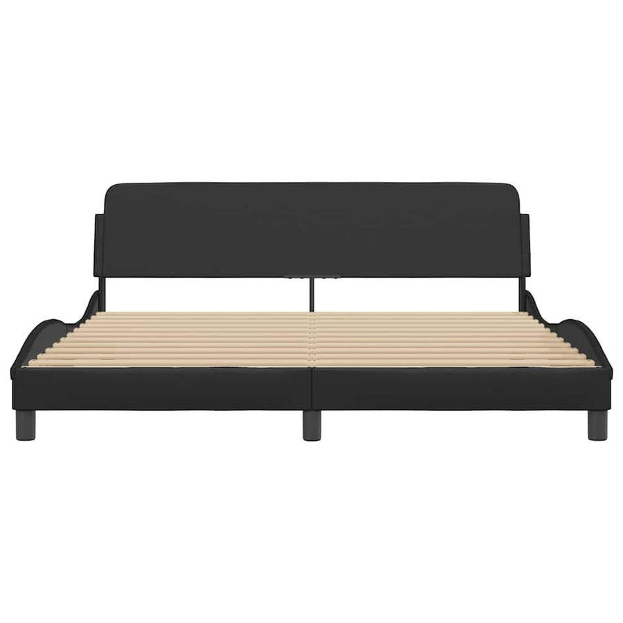 Bedframe "Dover" kunstleer zwart 183x213 cm