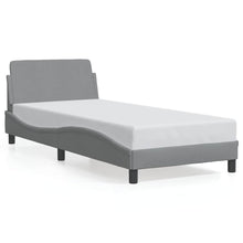 Bedframe Dover lichtgrijs 90x190 cm stof