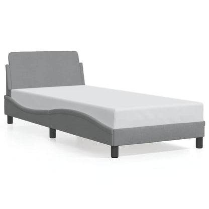 Bedframe Dover lichtgrijs 90x190 cm stof