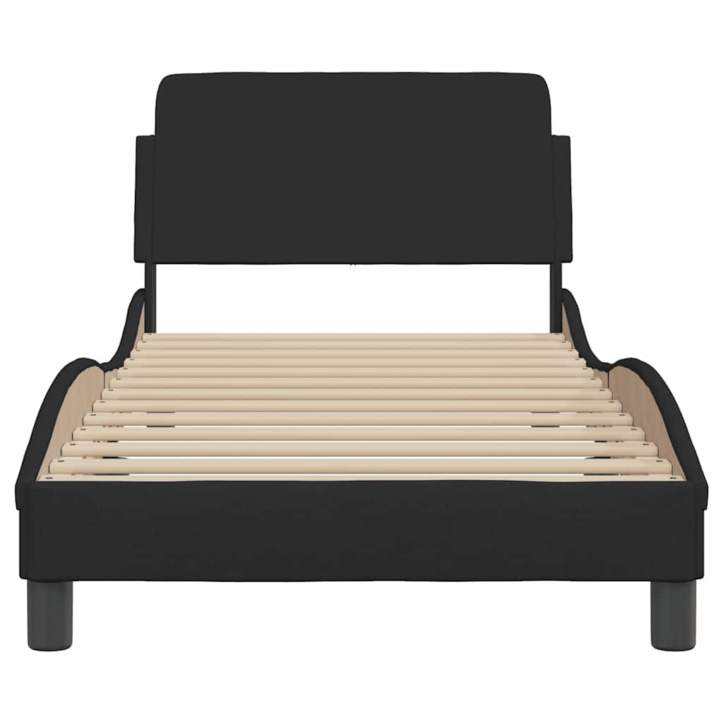 Bedframe Dover zwart 90x190 cm stof