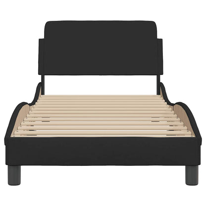 Bedframe Dover zwart 90x190 cm stof