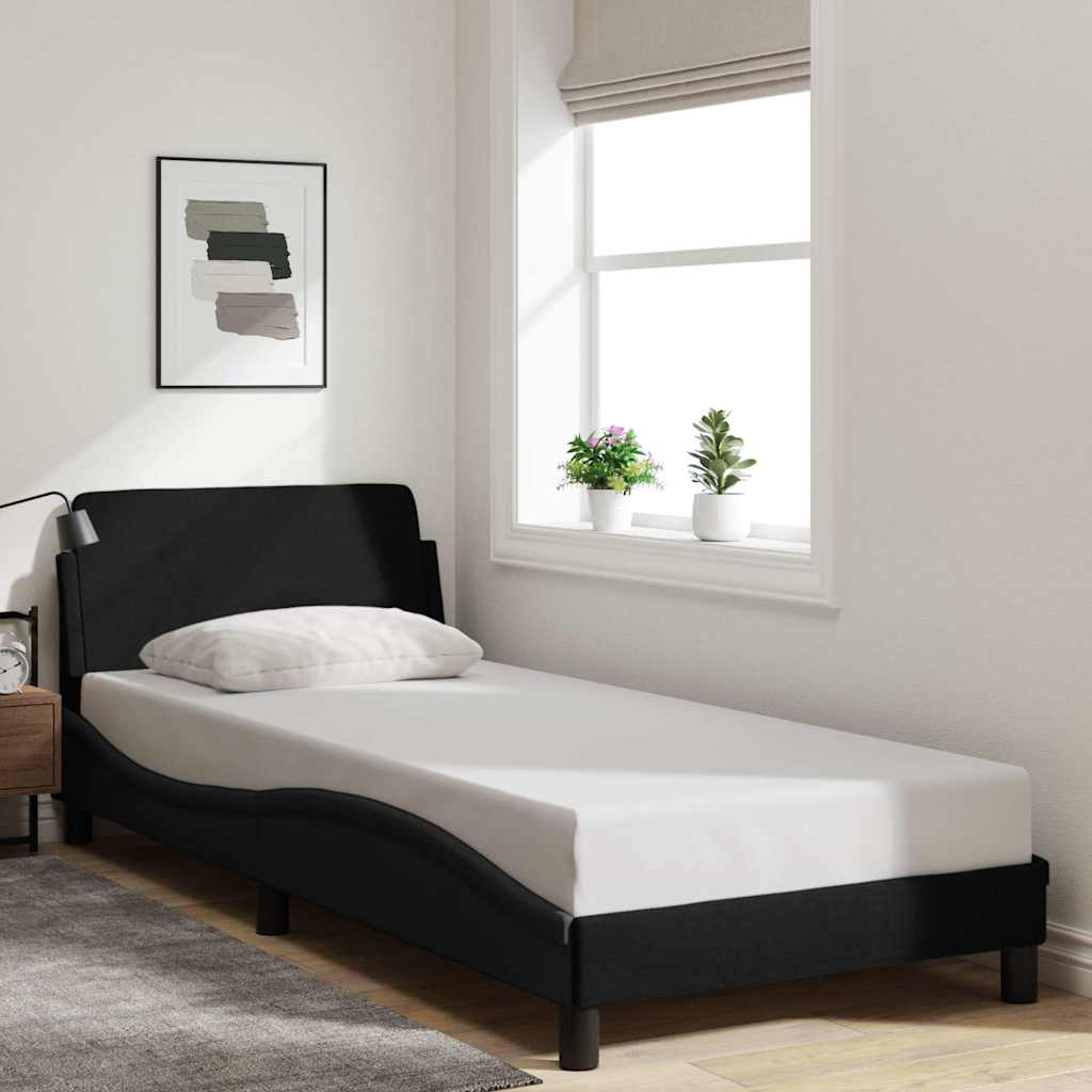 Bedframe Dover zwart 90x190 cm stof