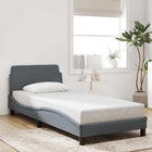 Bedframe 90x190 cm donkergrijs fluweel