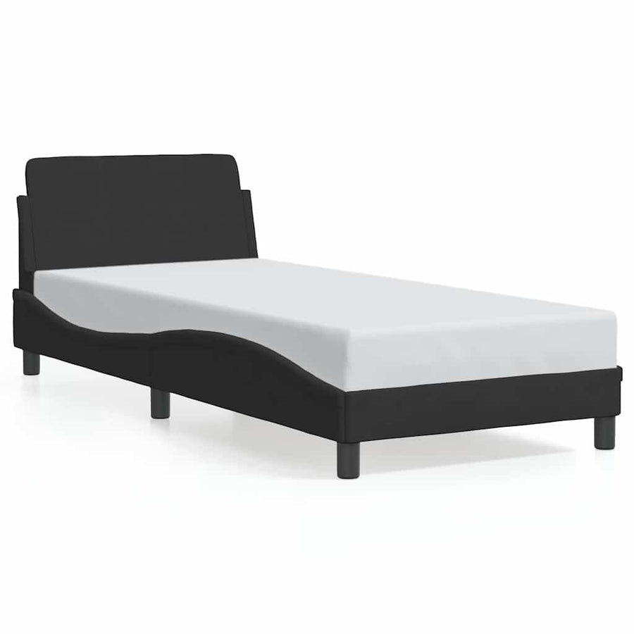 Bedframe Dover zwart 90x190 cm fluweel