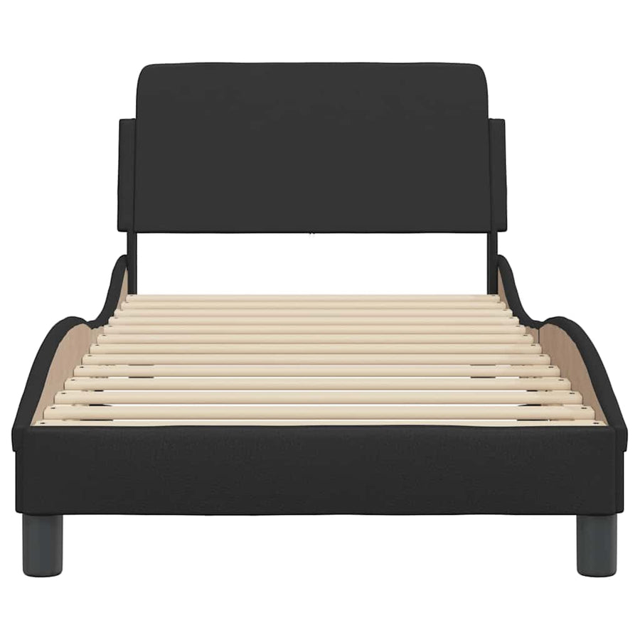 Bedframe Dover zwart 90x190 cm kunstleer