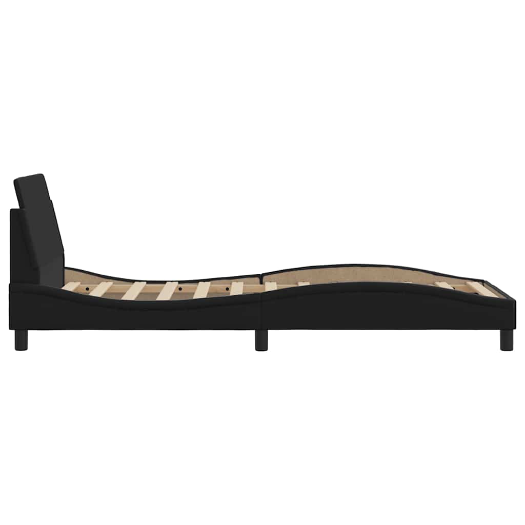 Bedframe Dover zwart 90x190 cm kunstleer
