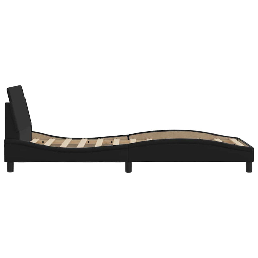 Bedframe Dover zwart 90x190 cm kunstleer