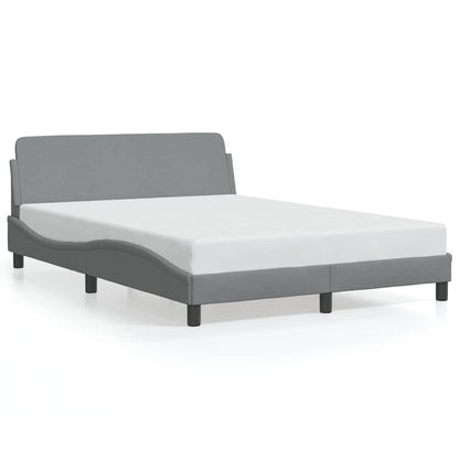 Bedframe Dover lichtgrijs 135x190 cm stof