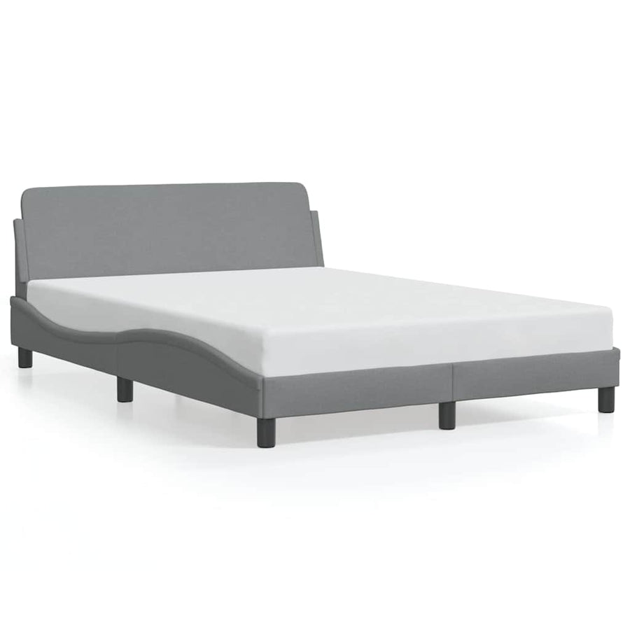 Bedframe Dover lichtgrijs 135x190 cm stof