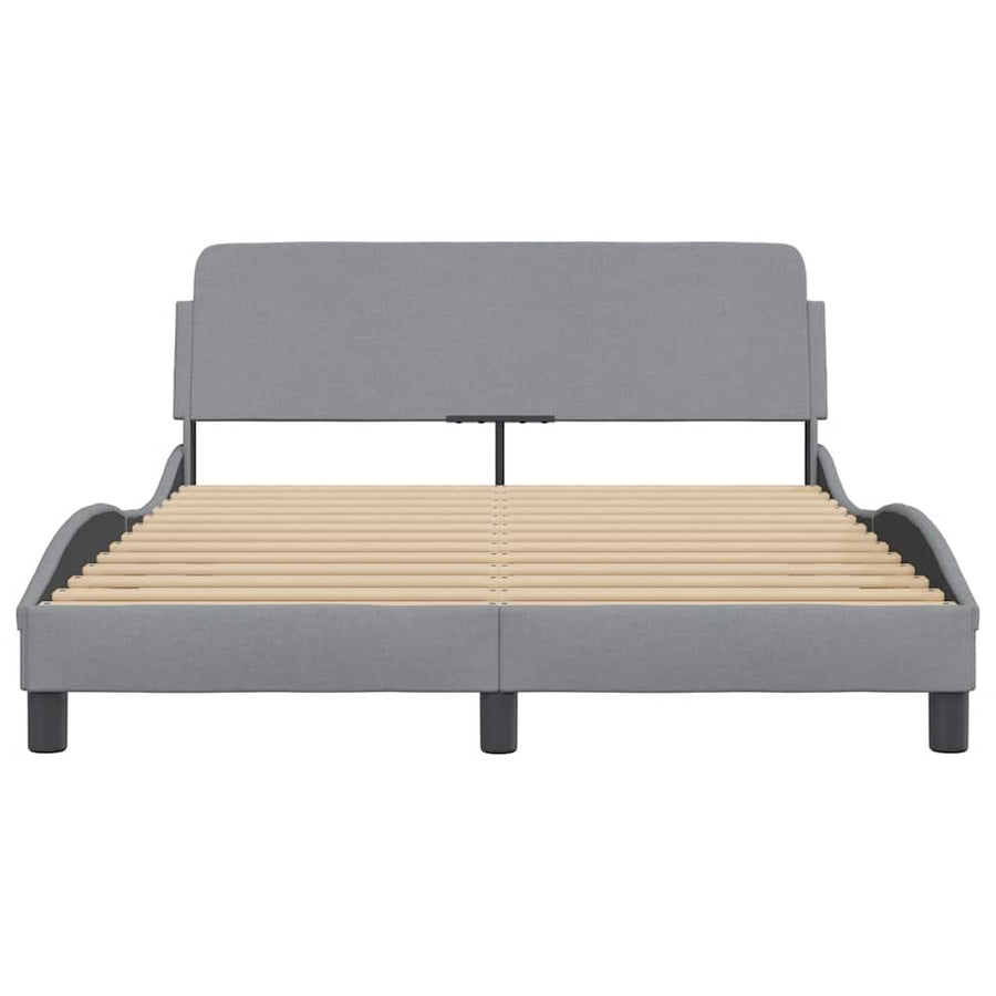 Bedframe Dover lichtgrijs 135x190 cm stof
