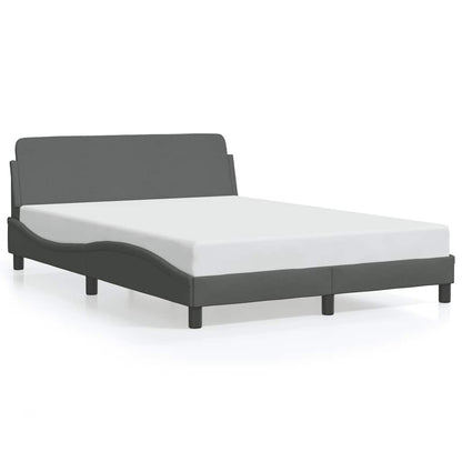 Bedframe Dover donkergrijs 135x190 cm stof