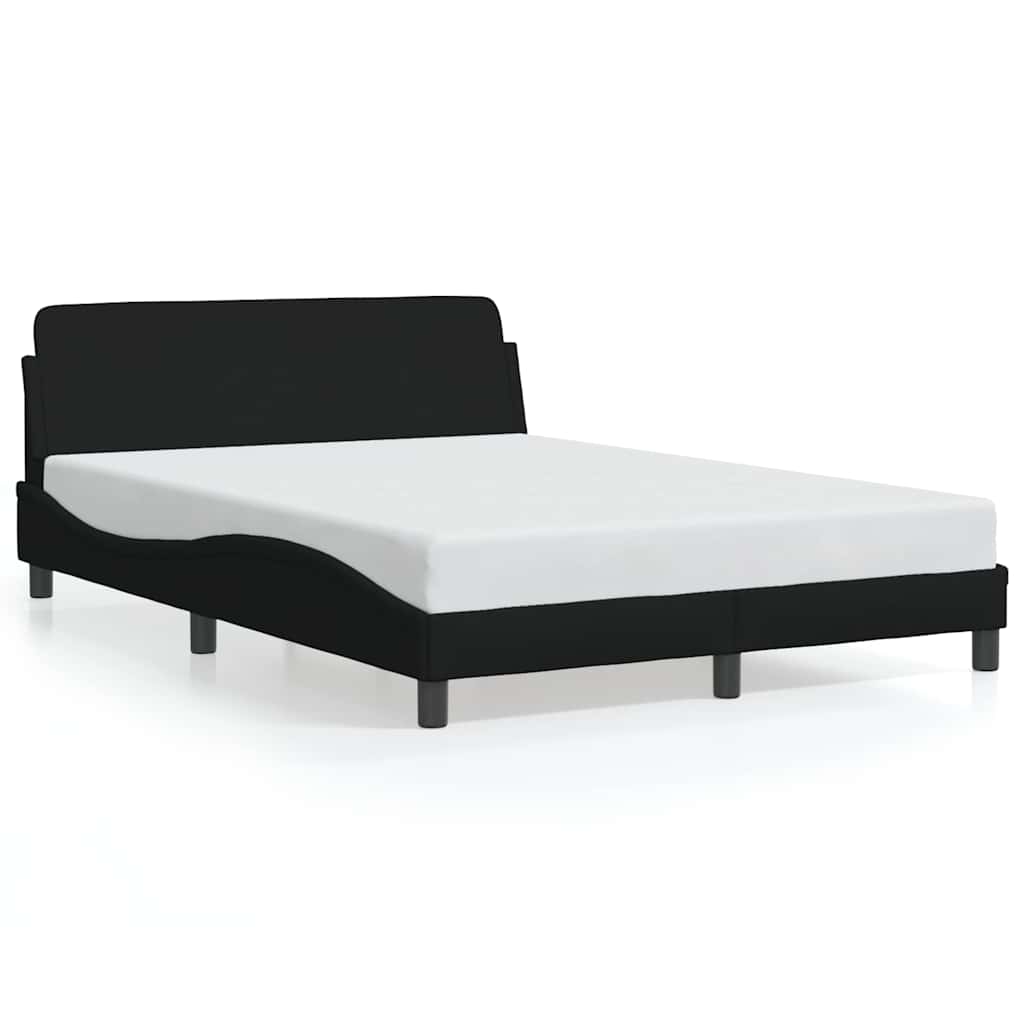 Bedframe Dover zwart 135x190 cm stof
