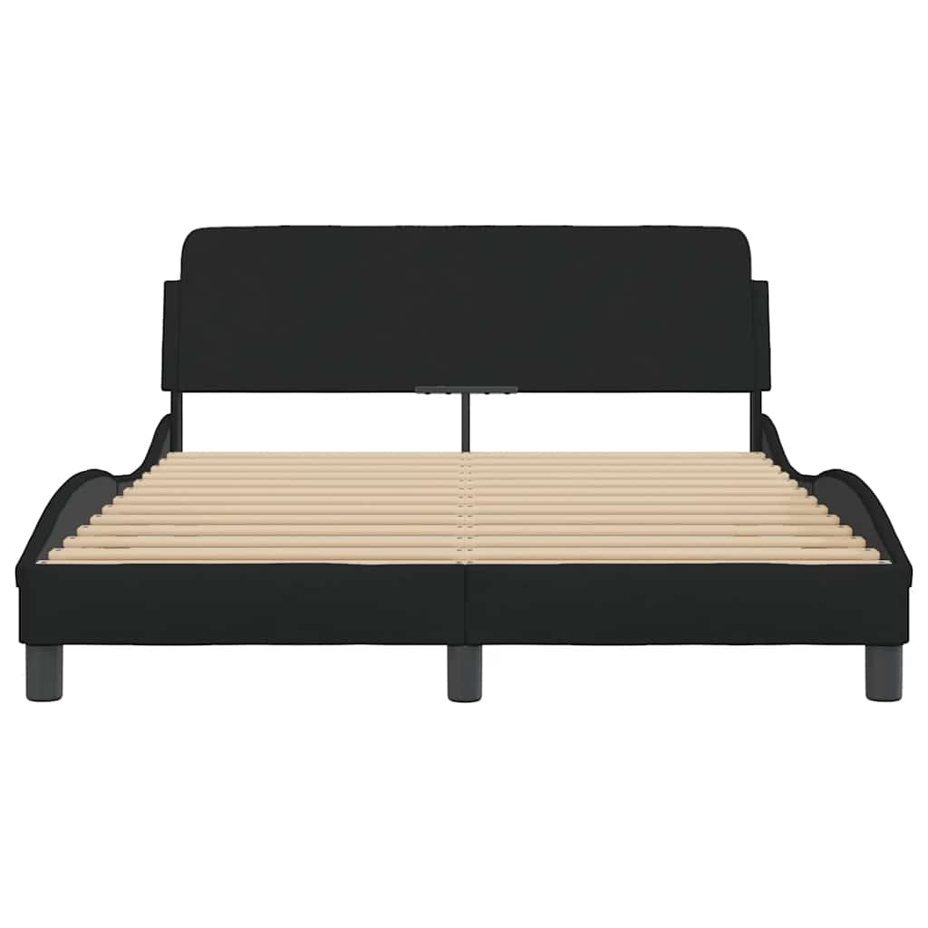 Bedframe Dover zwart 135x190 cm stof