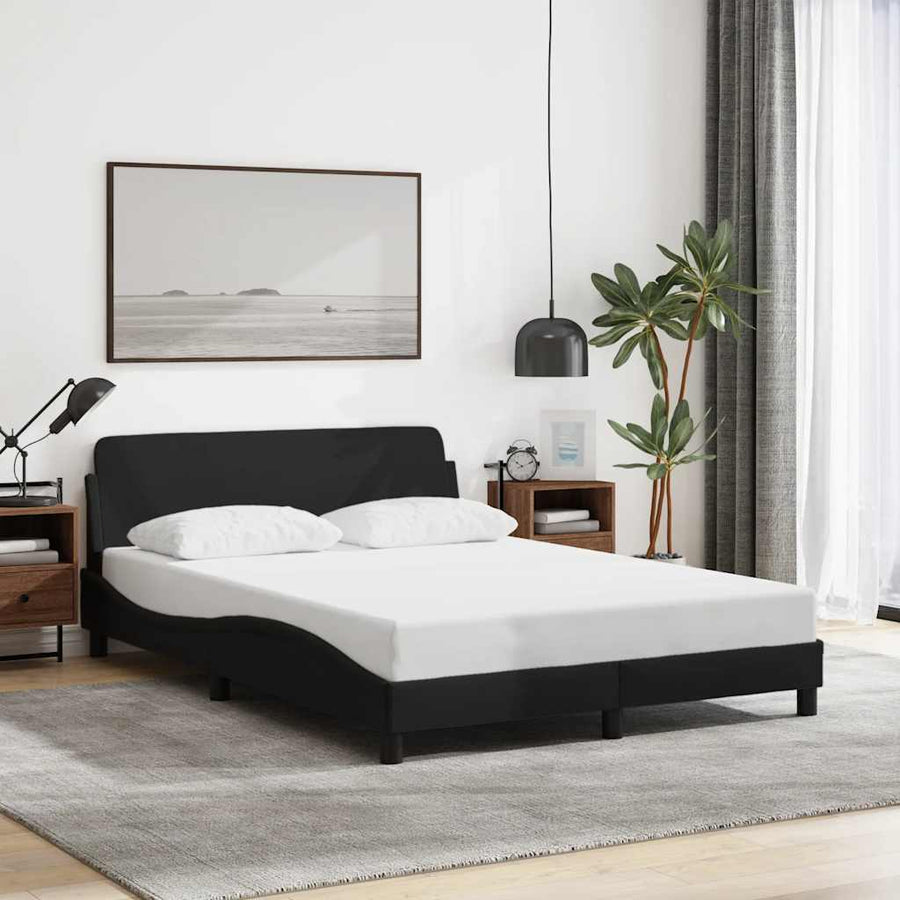 Bedframe Dover zwart 135x190 cm stof