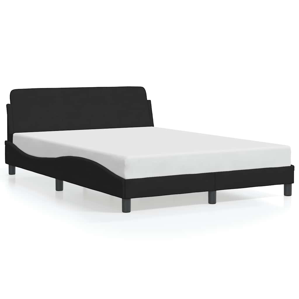 Bedframe Dover zwart 135x190 cm fluweel