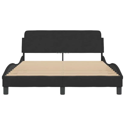 Bedframe Dover zwart 135x190 cm fluweel