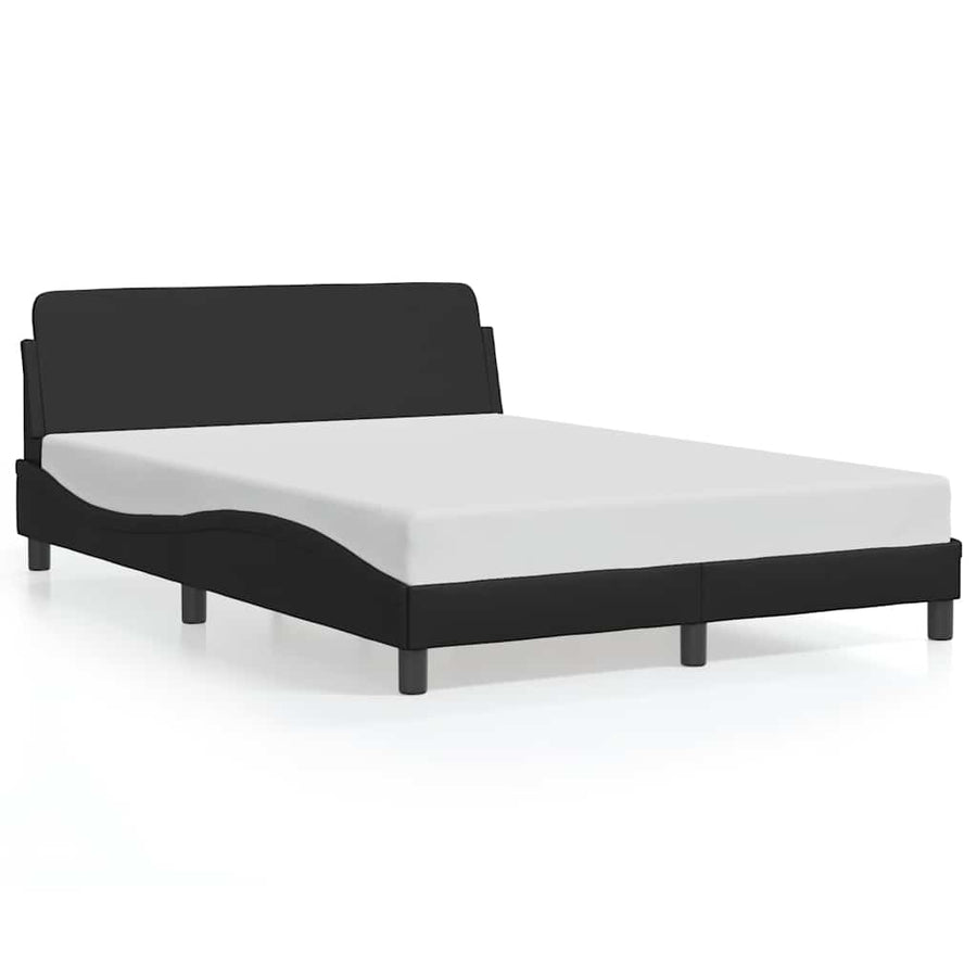 Bedframe Dover zwart 135x190 cm kunstleer