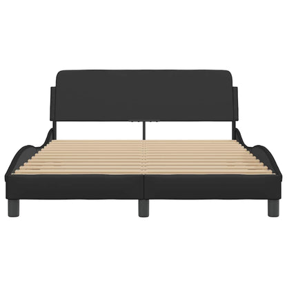 Bedframe Dover zwart 135x190 cm kunstleer