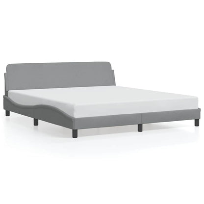 Bedframe Dover lichtgrijs 180x200 cm stof